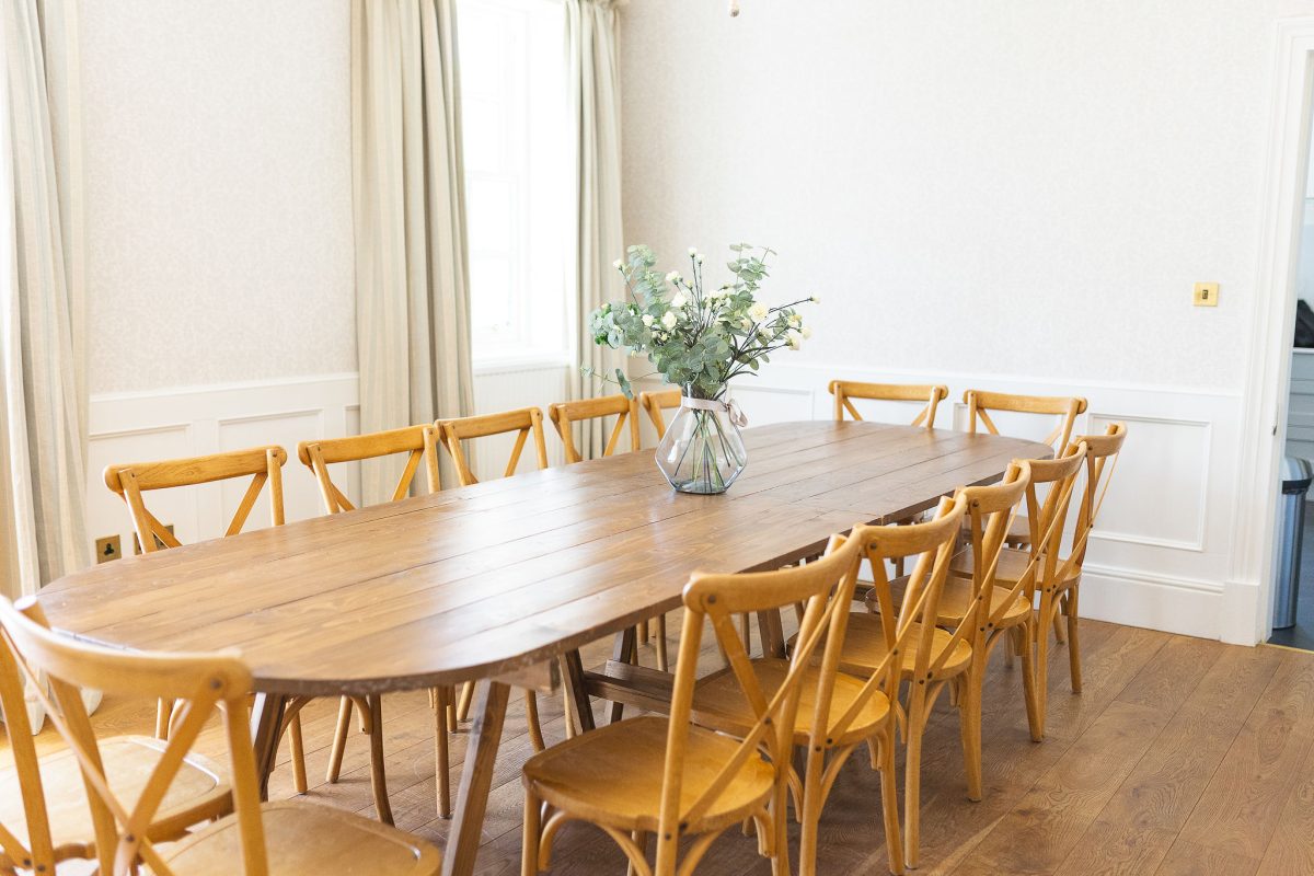Spacious dining room